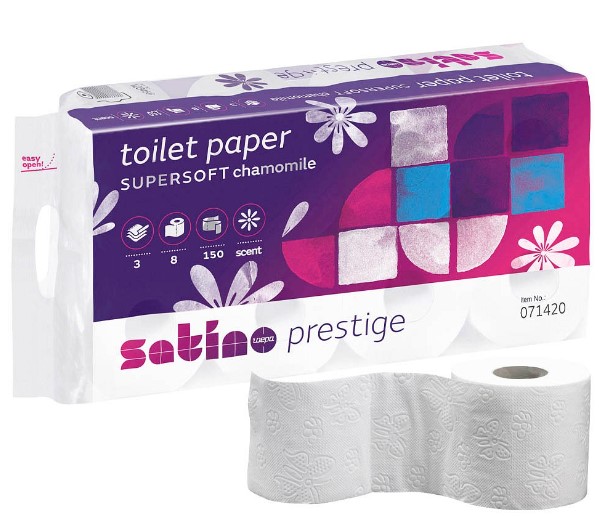 WEPA Prestige 2Ply Toilet Rolls 180 Sheets - 8x Rolls Per Pack